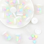 3D Colorful Heart Shape Bottle Silicone Focal Beads 20pcs