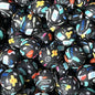 15mm Silicone Beads Medical Print Mixed Colors 50pcs