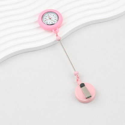 Beadable Pocket Watch Glow In The Dark Silicone Case Easy Pull Buckle