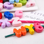 Colorful Acrylic Letter Beads 25x20mm for Jewelry Making 20pcs 2
