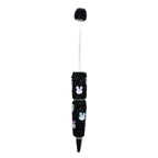 Love Rabbit Colored Rhinestones Beadable Pen 5