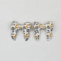 3D Printed Bow Shape Silicone Beads Colorful Pattern 10pcs 12
