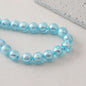 Lampwork Glass Beads Round Wrinkle Silver Foil Filled 8mm 12mm 5pcs 13