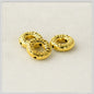 Ring Metal Beads 12mm Embossed Heaven And Earth Design 50pcs 4