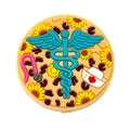 Silicone Focal Beads Nurse Blue Caduceus Wings Sunflowers 20pcs