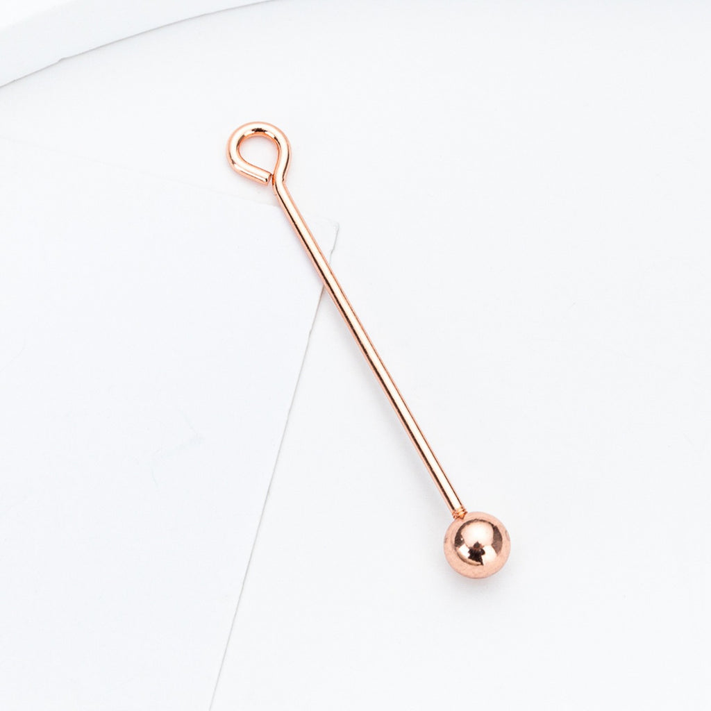 Beadable Metal Eyepins Detachable