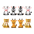 3D Zebra Giraffe Animal Silicone Focal Beads 20 Pcs  8
