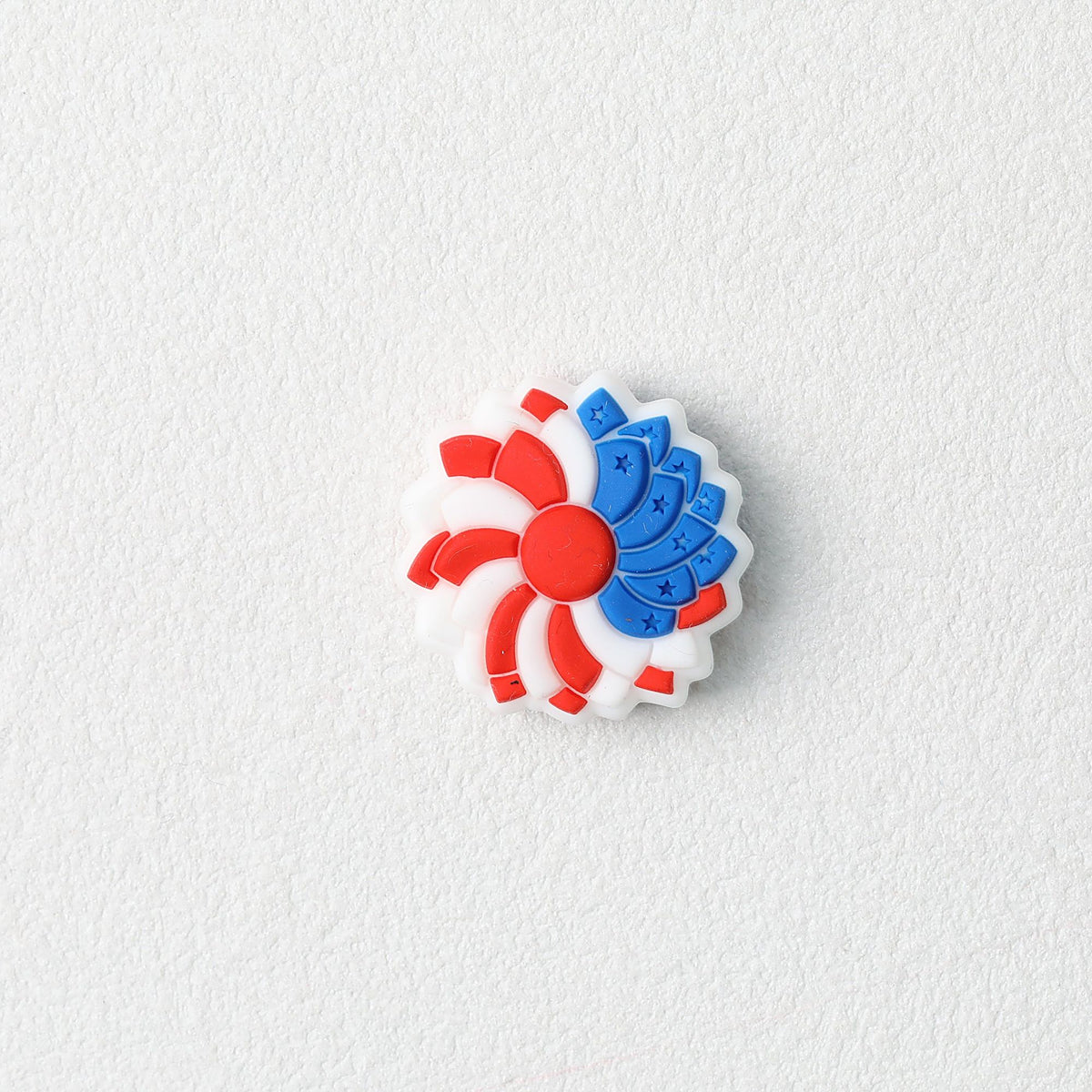 Independence Day Sunflower Silicone Focal Beads 20pcs