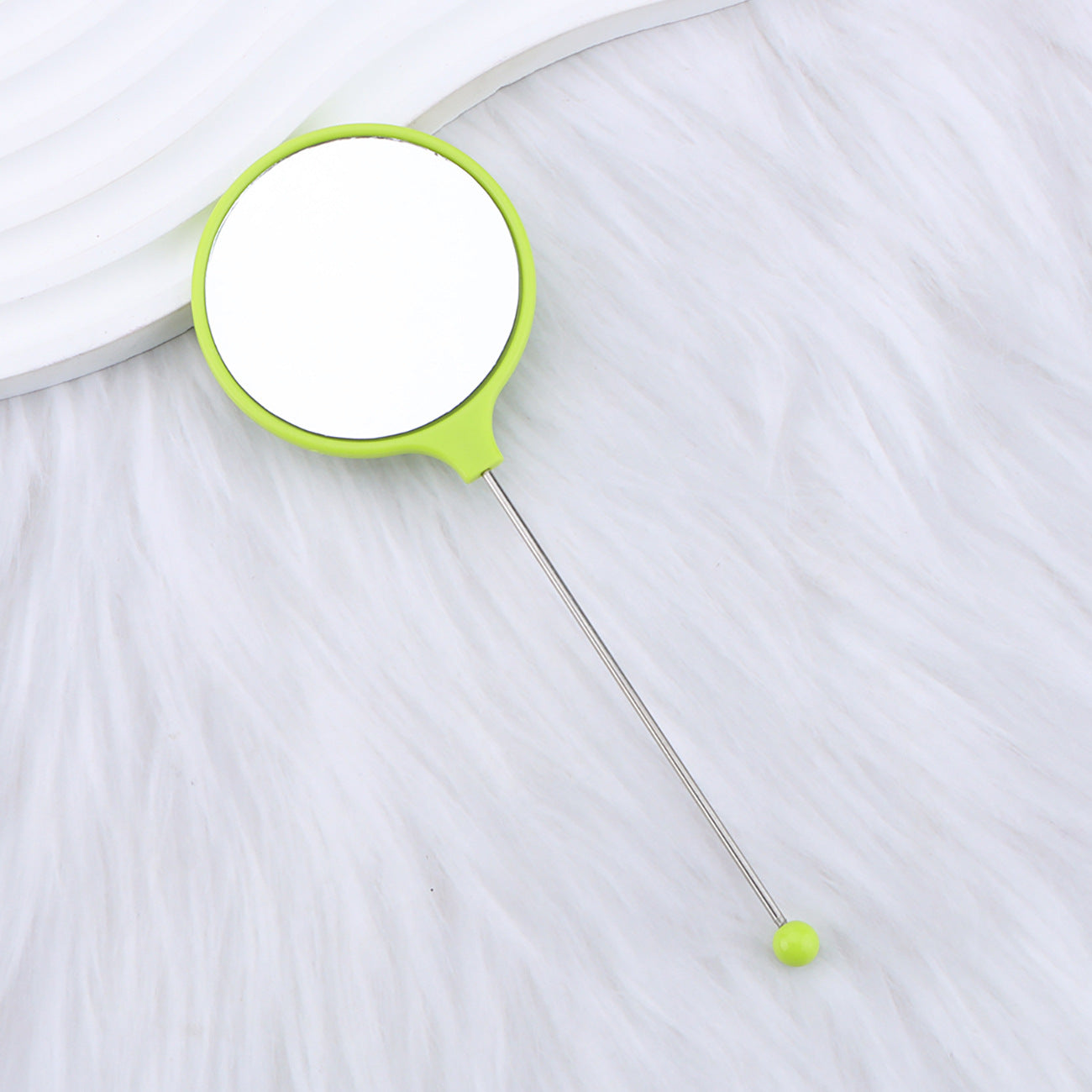 Beadable Mirrors Mini Handheld Round