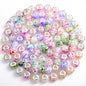 Resin Splash Ink Spacer Beads 14mm Large Hole 50pcs 2