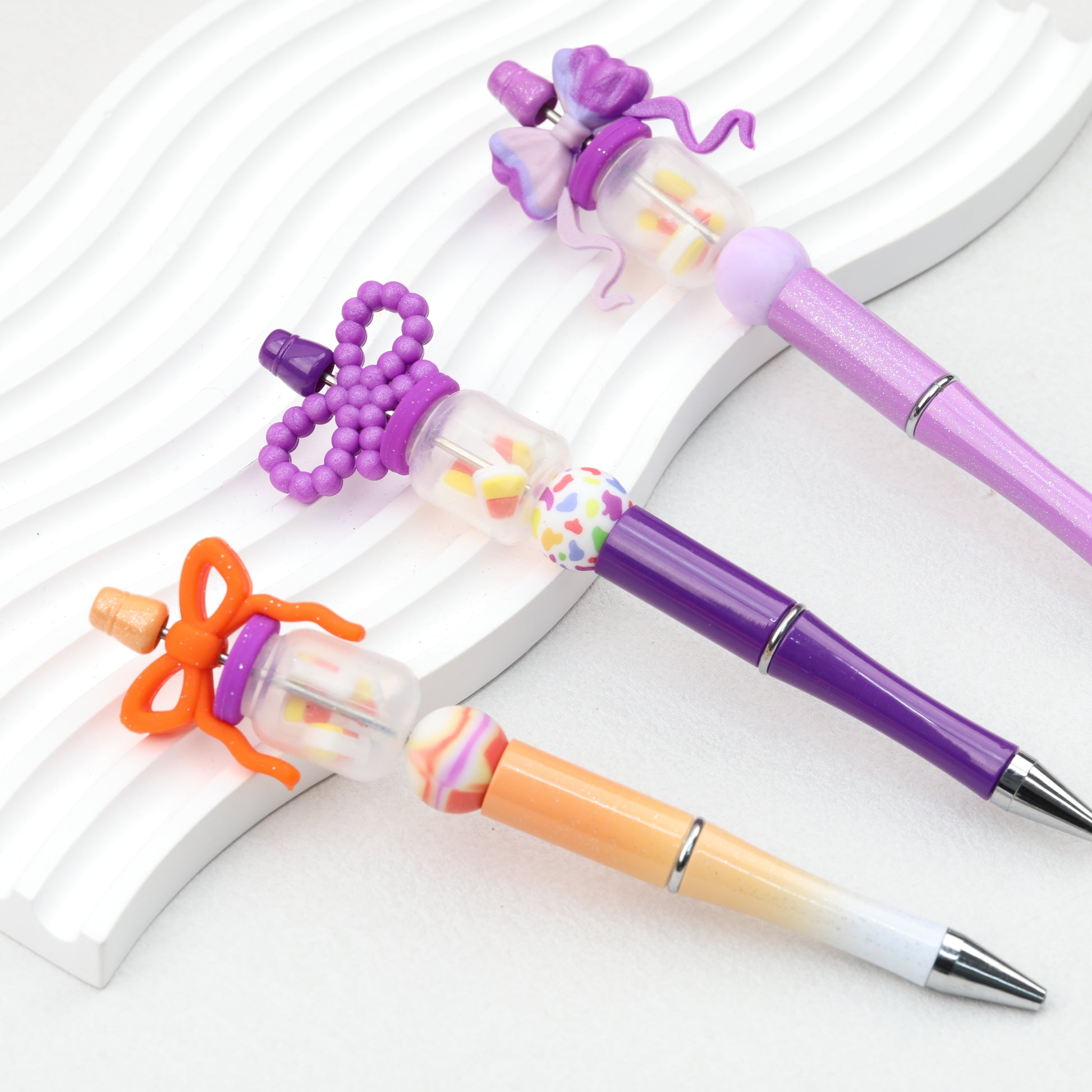 Halloween Purple 3D Silicone Focal Beads Candy Jar Design 20pcs 4