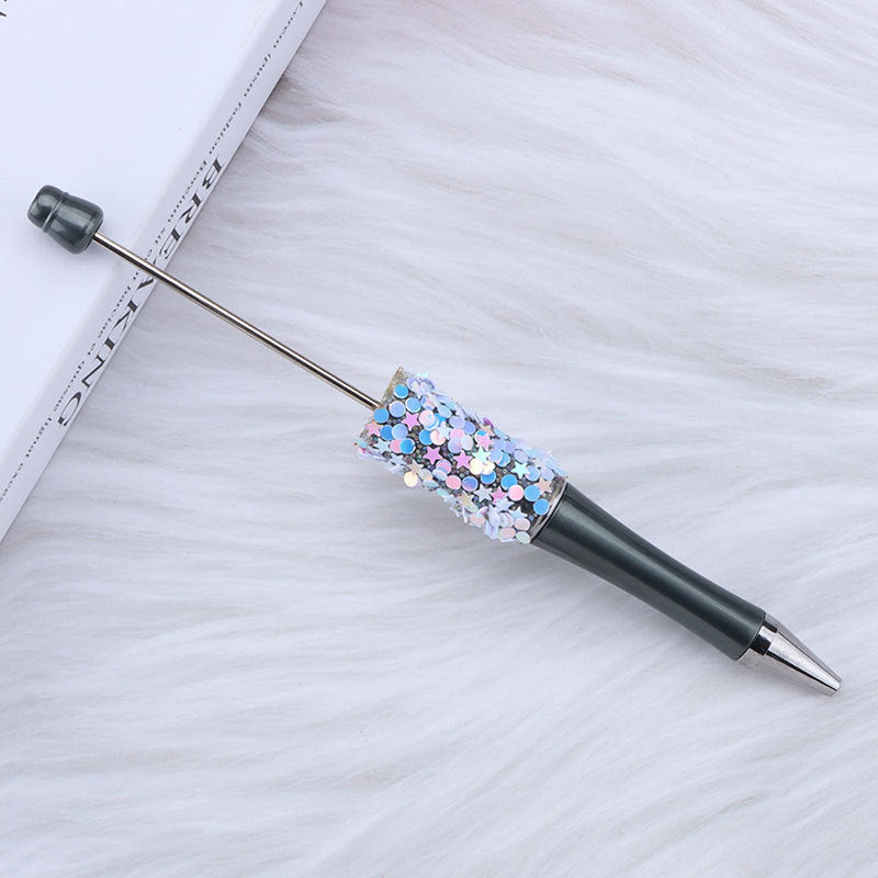 Star Sequin Creative Beadable Pen Plastic 22