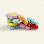 Silicone Focal Beads Pentagram Heart With Tiny Star 20pcs 2