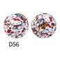 15mm Silicone Beads Rhombus Printed Design 50pcs 21