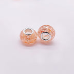 Acrylic Spacer Beads 14mm Crackle Large Hole 50pcs