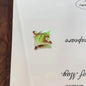 Green Pillow Acrylic Square Beads 21mm Playful Pattern 10pcs 6
