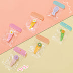 Zip Lock Bags Transparent PE Plastic Morandi Color Top Seal 10pcs