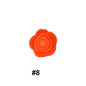 Double-Sided Flower Silicone Beads Multi Color Solid 50pcs 11