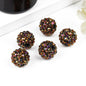 Bubblegum Ball Rhinestone Beads 12mm Multicolor Sparkle 50pcs 12