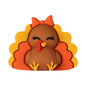 3D Thanksgiving Silicone Focal Beads Turkey Pumpkin Cup Design 20pcs 12