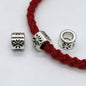 Tube Metal Beads 7mm Silver Tone Fireworks Pattern 40pcs
