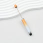 Gradient Color 3 In 1 Beadable Stylus Pens Plastic Body 9