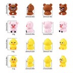 Silicone 3D Focal Beads Angry Animal Front Facing Expression 10
