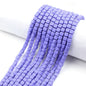 Cube Clay Beads 6mm Solid Color Polymer Matte Finish 10strands 14