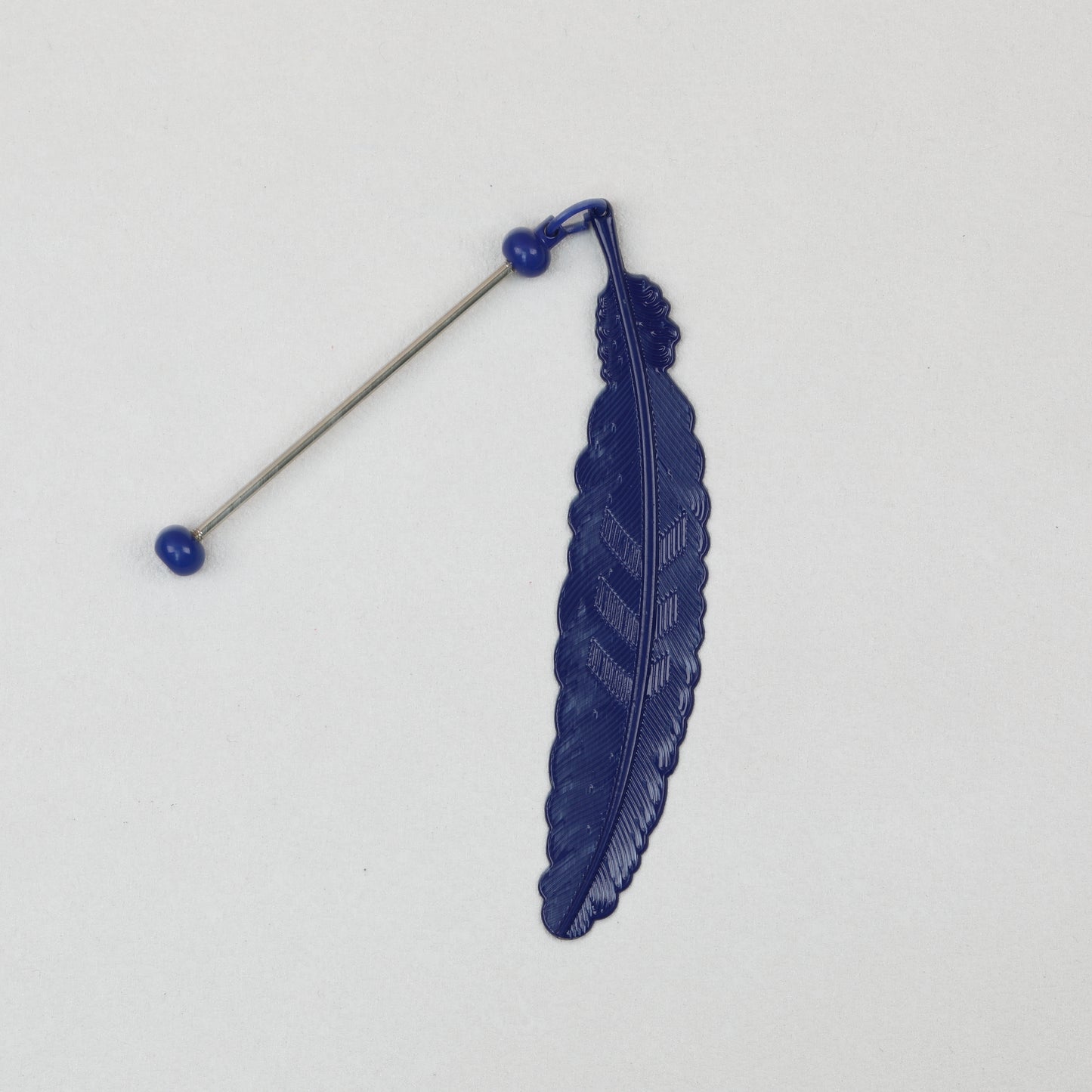 Beadable Feather Bookmarks Metal Colorful Detailed 13g