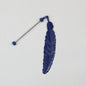 Beadable Feather Bookmarks Metal Colorful Detailed 13g