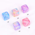 Gradient Square Acrylic Beads 14mm Jelly Texture Hello Kitty Printed 10pcs 4