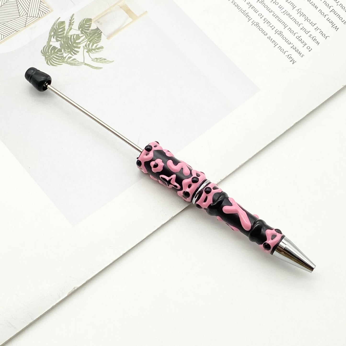 Beadable Pen Creative Candy Color Hand Painted Design  6