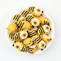 3D Yellow Daisy Dwarf Silicone Focal Beads 20pcs  2