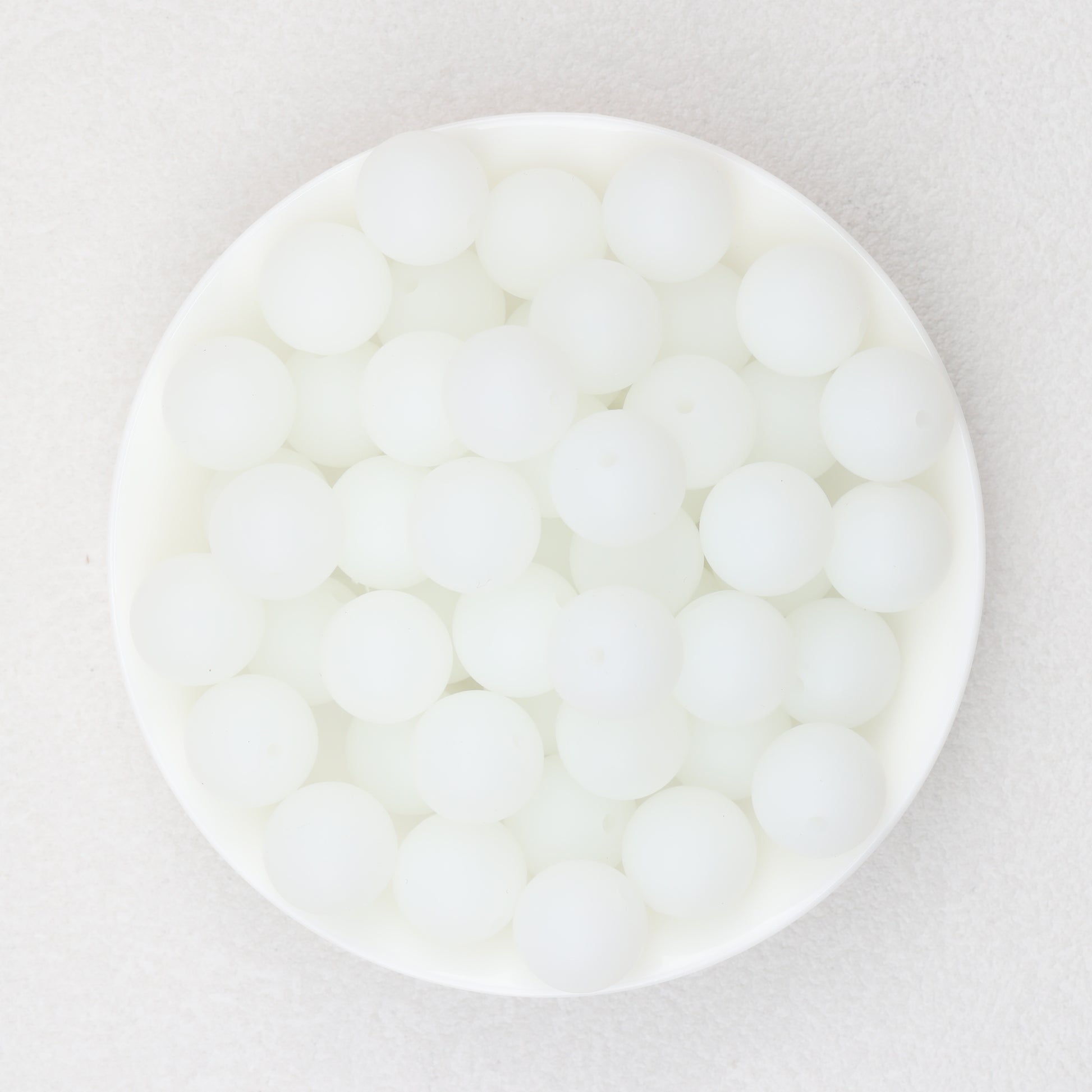 Glow in the Dark 15mm Round Silicone Beads 50pcs 2