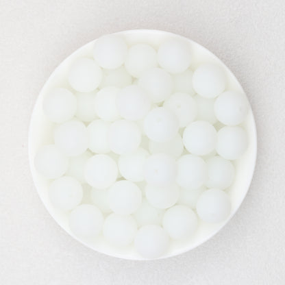 Glow in the Dark 15mm Round Silicone Beads 50pcs 2