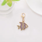 Enamel Astronaut Keychain Metal Zinc Alloy Space Theme Charm 19
