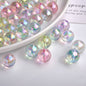 Plated Round Acrylic Beads 16mm High Transparency UV Finish 100pcs