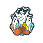 Silicone Focal Beads Halloween Ghost Pumpkin Daisy Black Background 20pcs