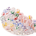 Hand Painted Wind Chimes Acrylic Beads 16mm Transparent Colorful 10pcs 5