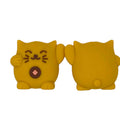 Silicone 3D Focal Beads Kitten Smiling Face Raised Paws Tail 20pcs