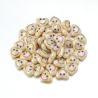 Acrylic Heart Beads 15x12mm Demon Smiling Face Glossy 20pcs 6