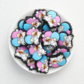  Valentine Pink Blue Gemini Silicone Focal Beads 20Pcs 2