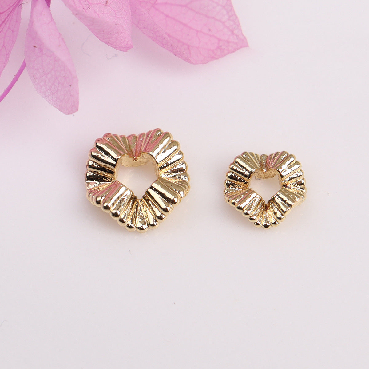 Alloy Wavy Spacer Beads 6mm 8mm Tibetan Style 10pcs 5