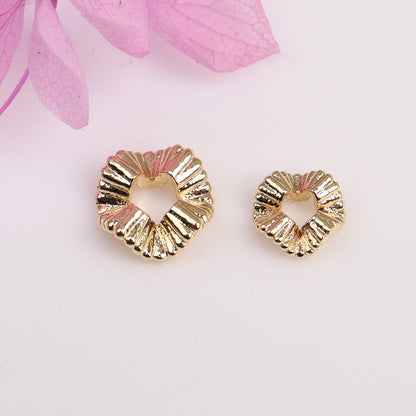 Alloy Wavy Spacer Beads 6mm 8mm Tibetan Style 10pcs 5