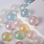 Plating Round Acrylic Beads 16mm Jelly Aurora Ice 50pcs 2