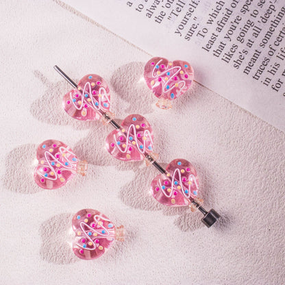 Heart Balloon Acrylic Beads 22mm Decorative 20pcs 3