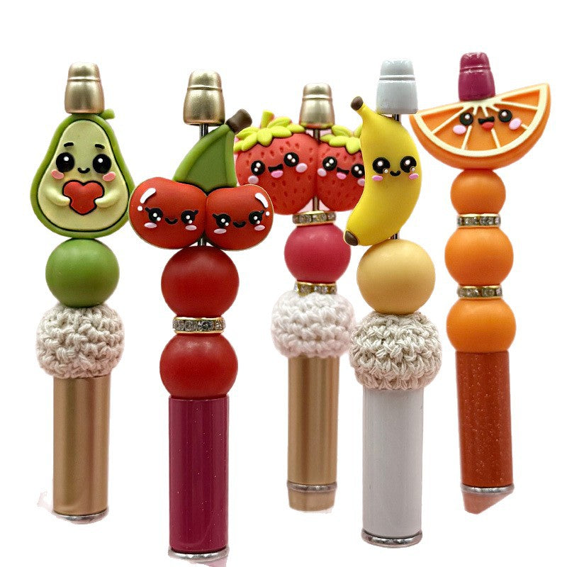 Silicone 3D Fruit Series Focal Beads Cute Fruit Shapes 20pcs 5