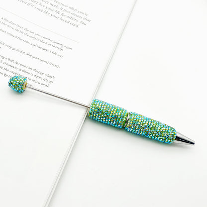 DIY Electroplated Colorful Rhinestones Beadable Pen 8