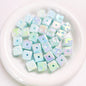 Light In The Dark Square Acrylic Beads 14.5mm Cheese Cube 10pcs 7