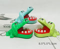 Mini Crocodile Toy Keychain Plastic Hinged Jaw Bright Colors 3